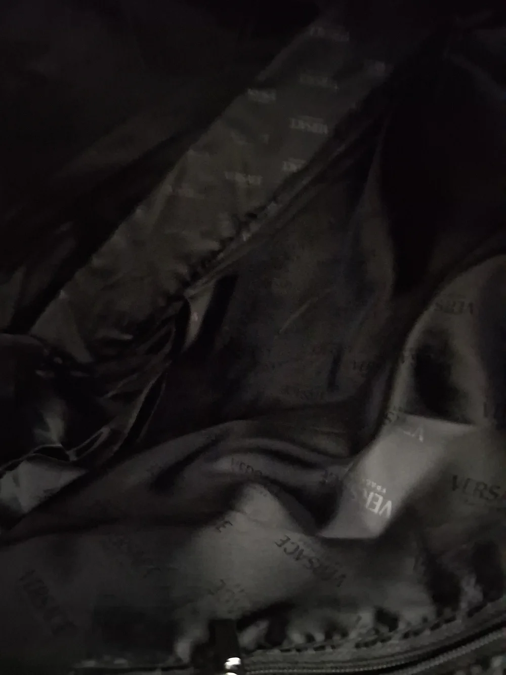 Versace black canvas
